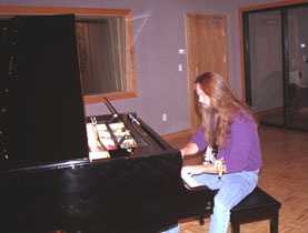 Ed Van Fleet at the piano